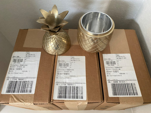 Frontgate metal pineapple - metal,